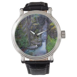 Reloj De Pulsera Cañón Sunrift en el Parque Nacional Glaciar, Monta