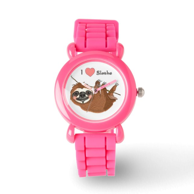 Reloj De Pulsera Cánticos de corazón Animales bebés (Anverso)