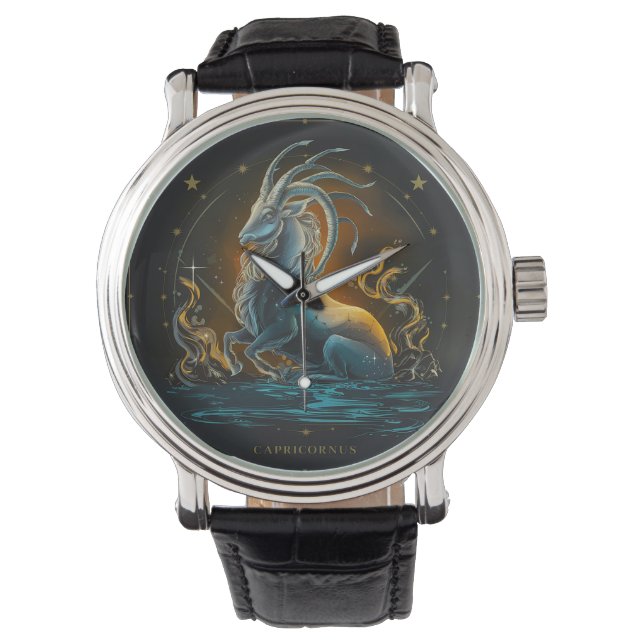 Reloj De Pulsera Capricorn Zodiac Sign (Anverso)