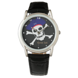 Reloj De Pulsera Captain Jack & Pirates Flag watch, moda de barcos