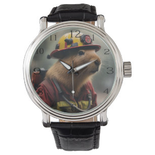 Reloj De Pulsera "Capybara al rescate: Extraordinario bombero