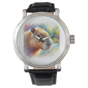 Reloj De Pulsera Capybara in a Tranquil Meadow 260924AREF150 - Wate