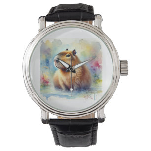 Reloj De Pulsera Capybara in the Light 161024AREF145 - Watercolor