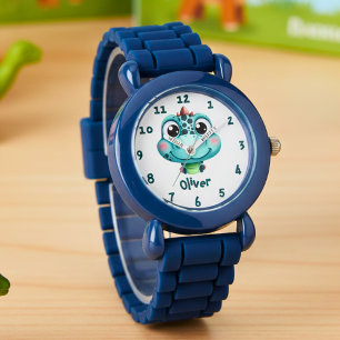 Reloj De Pulsera Cara de Bebé Dino Adorable