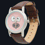 Reloj De Pulsera Cara de cerdo<br><div class="desc">Cara de cerdo personalizado.</div>
