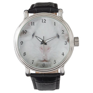 Reloj De Pulsera Cara de conejo blanco