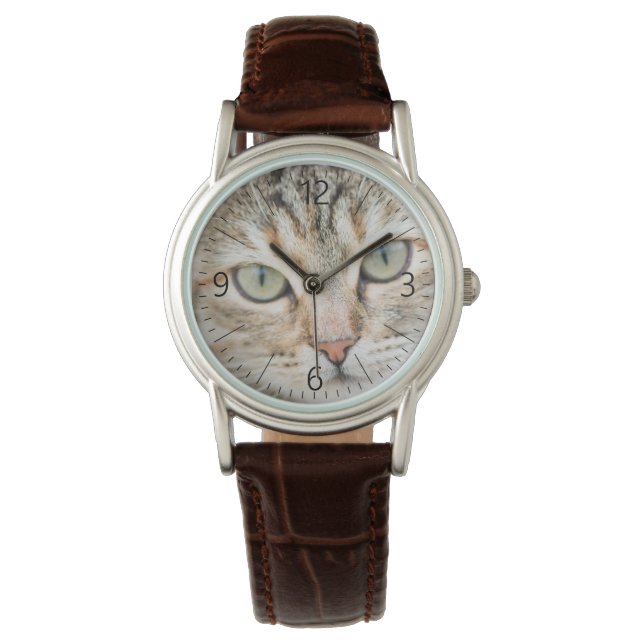Reloj De Pulsera Cara de gato (Anverso)