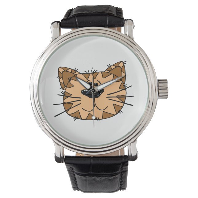 Reloj De Pulsera Cara de Gato (Anverso)