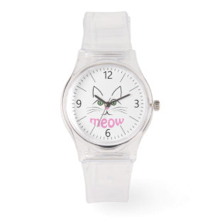 Reloj De Pulsera Cara de gato