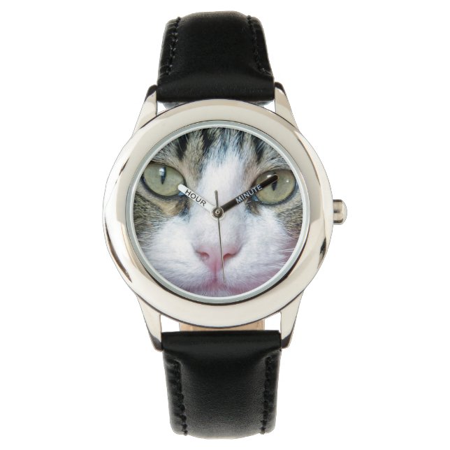 Reloj De Pulsera Cara de gato (Anverso)