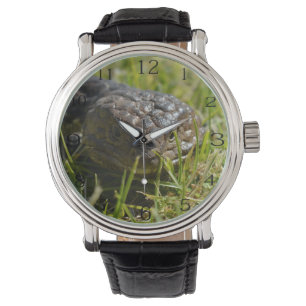 Reloj De Pulsera Cara de lagarto de espalda escamosa,