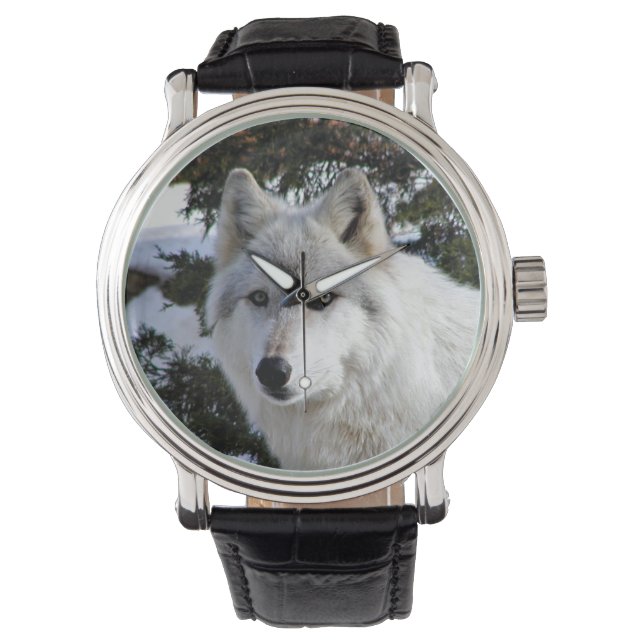 Reloj De Pulsera Cara de lobo (Anverso)