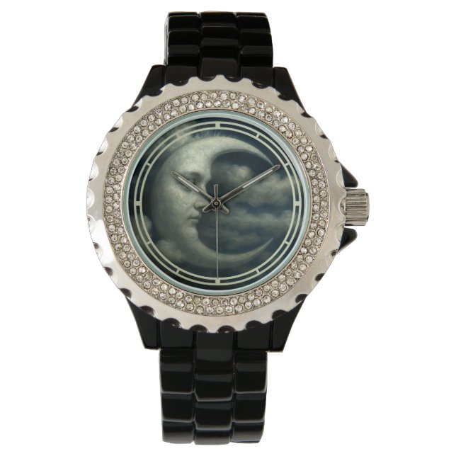 Reloj De Pulsera Cara de Luna Creciente (Anverso)