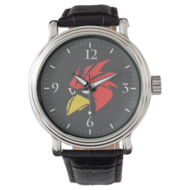 Reloj De Pulsera Cara de pájaro pixelada linda (Anverso)