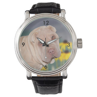 Reloj De Pulsera Cara de Shar Pei