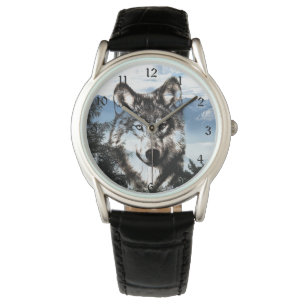 Reloj De Pulsera Cara del lobo