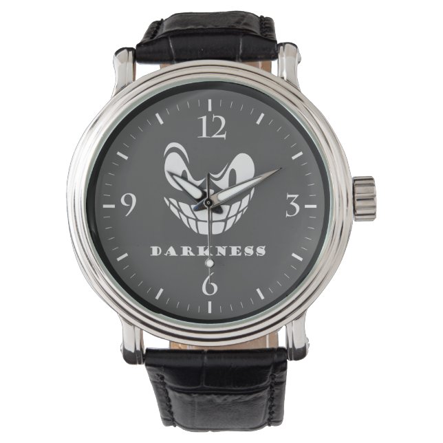 Reloj De Pulsera Cara del monstruo de la oscuridad (Anverso)