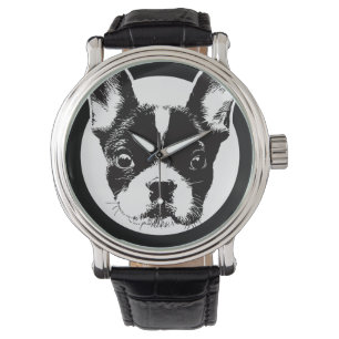 Reloj De Pulsera Cara del perro del bulldog francés