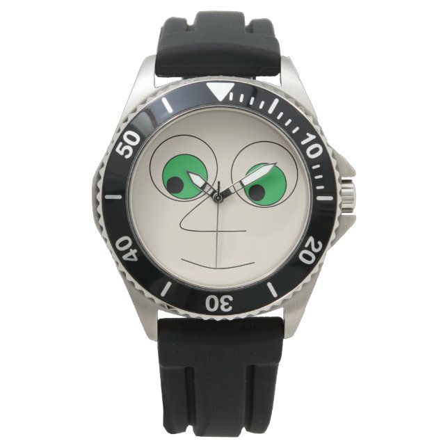 Reloj De Pulsera Cara divertida de hombre de nariz grande (Anverso)