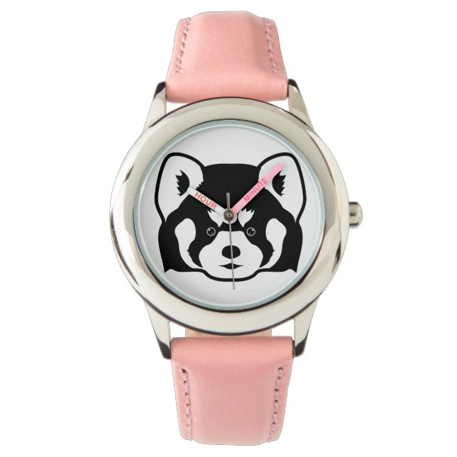 Reloj De Pulsera Cara roja de panda (Anverso)