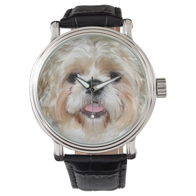 Reloj De Pulsera Cara Shih Tzu (Anverso)