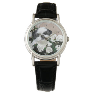 Reloj De Pulsera Cara Shih Tzu