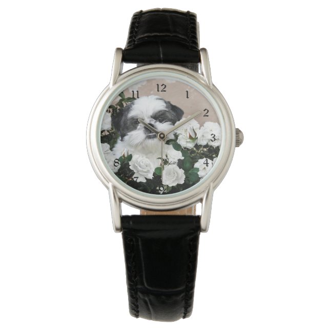 Reloj De Pulsera Cara Shih Tzu (Anverso)
