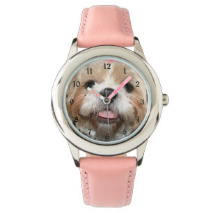 Reloj De Pulsera Cara Shih Tzu