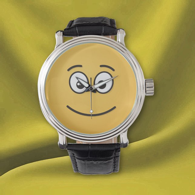 Reloj De Pulsera Cara Sonriente con Ojos Abiertos (Subido por el creador)