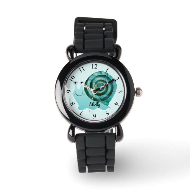 Reloj De Pulsera Caracol azul (Anverso)