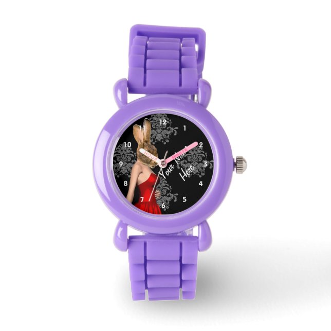 Reloj De Pulsera Carácter de conejo conejo conejo personalizado (Anverso)