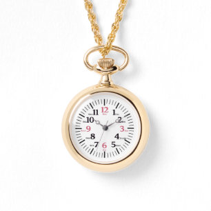 Reloj De Pulsera Carácter numérico español (fuente negra) Watch