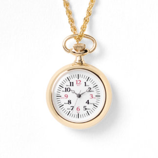 Reloj De Pulsera Carácter numérico español (fuente negra) Watch