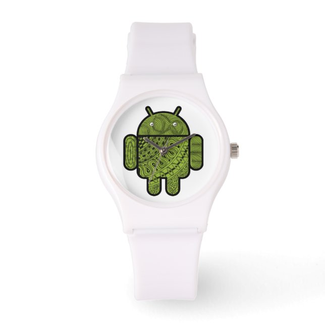 Reloj De Pulsera Carácter Pancho Doodle para Android™ (Anverso)