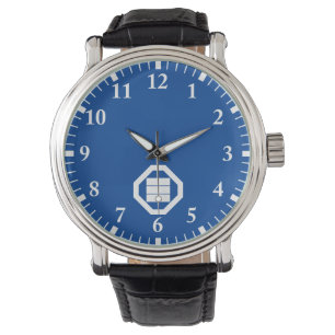 Reloj De Pulsera Caracteres Kanji para tres en bandeja