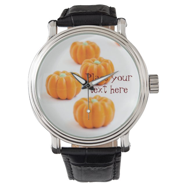 Reloj De Pulsera Caramelos de calabaza de Halloween (Anverso)