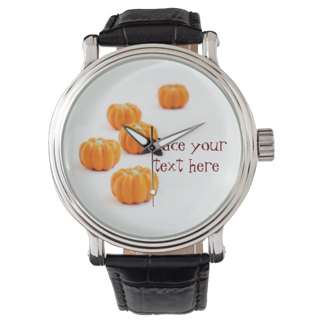Reloj De Pulsera Caramelos de calabaza de Halloween (Anverso)