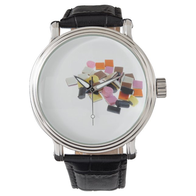 Reloj De Pulsera Caramelos de licencia con espacio de copia (Anverso)