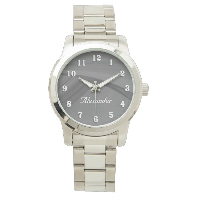 Reloj De Pulsera Carbón suave (Anverso)