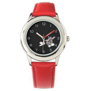 Reloj De Pulsera Cardamine Pratensis Flores Números blancos wacna