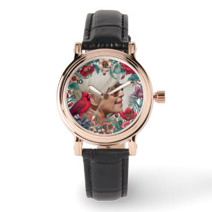 Reloj De Pulsera Cardenal Rojo Memorial Keepsake FOTO