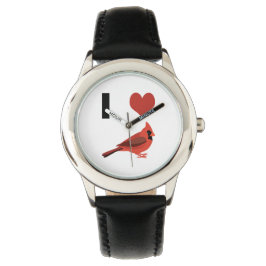 Reloj De Pulsera Cardenales de corazón
