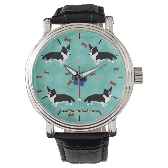 Reloj De Pulsera Cardigan Welsh Corgi (Anverso)