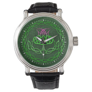 Reloj De Pulsera Cardo céltico colorido del nudo