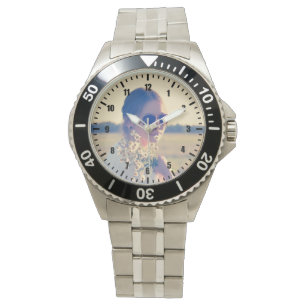 Reloj De Pulsera Carga tu número de foto alrededor de la vista