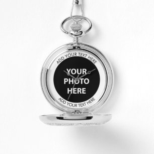 Reloj De Pulsera Cargar foto de imagen y añadir texto - Personaliza
