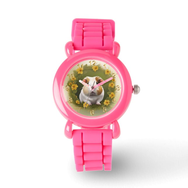 Reloj De Pulsera Carne de cerdo guineano, (Anverso)