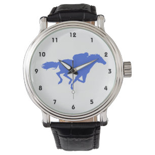Reloj De Pulsera Carrera de caballos del azul real