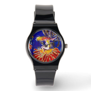 RELOJ DE PULSERA CARRERA NOCTURNA EN LA FLORES ROJA