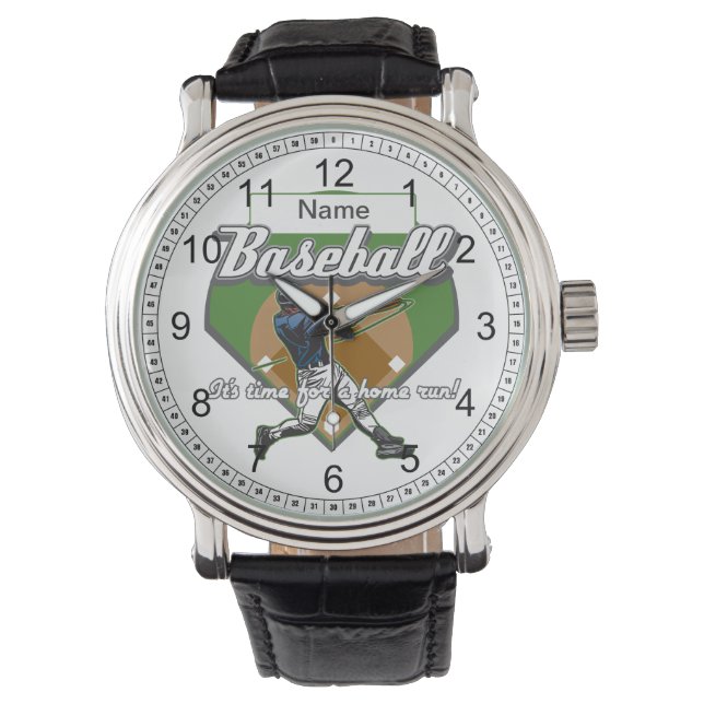 Reloj De Pulsera Carrera personal de béisbol (Anverso)